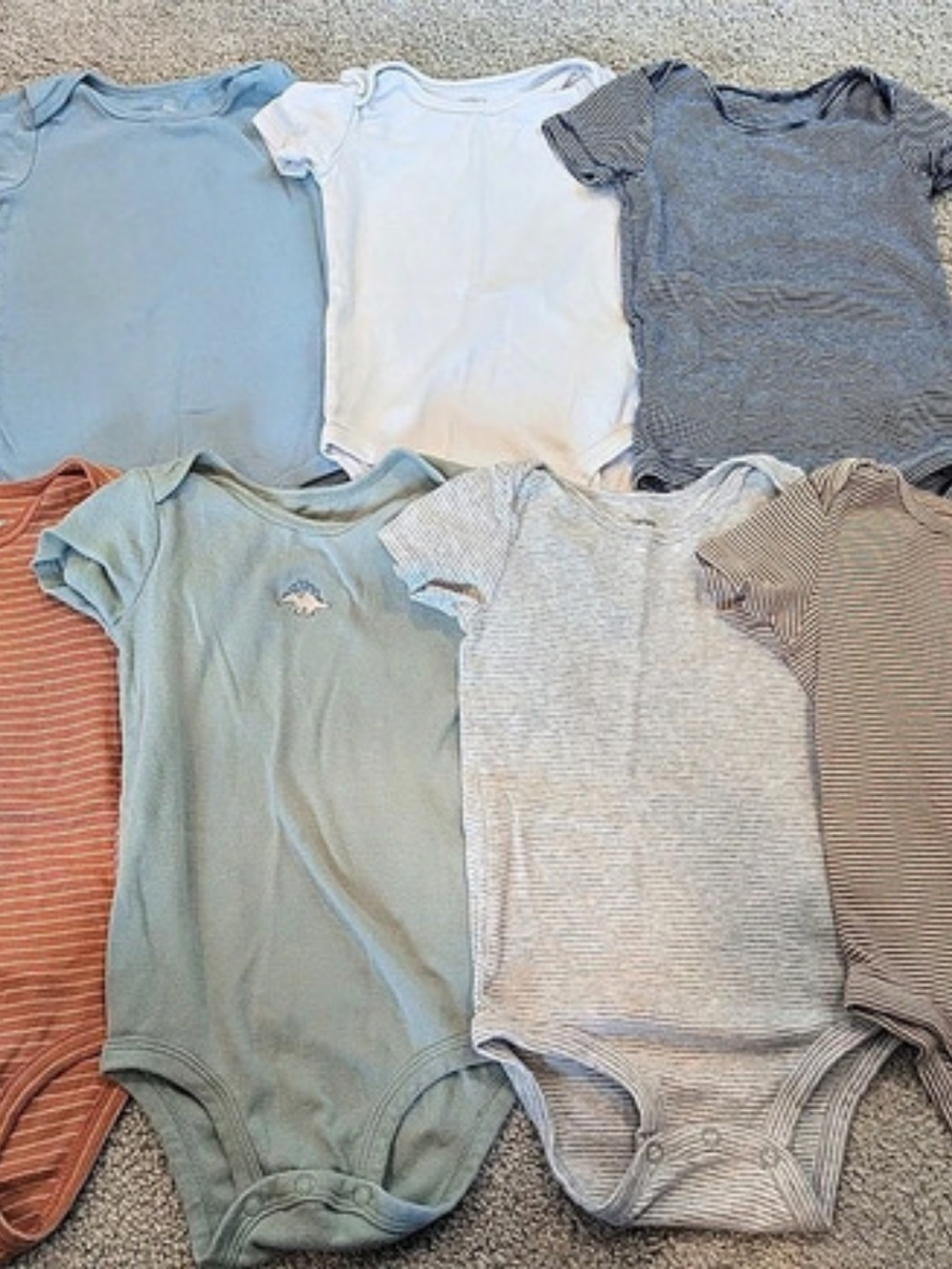 Carter's Short-Sleeve Bodysuits Bundle 24M